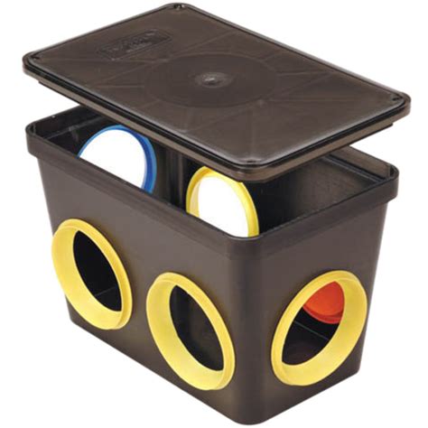 distribution box septic plastic|tuf tite distribution box lid.